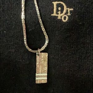 Authentic Christian Dior pendant and chain